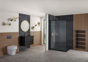 Brushed Brass Fluted Hero Shot Frame Recolour Frontline Bathrooms 24854