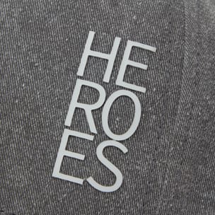 ESSENTIAL HEROES HEROES COTTON TWILL BASEBALL CAP GREY Detail