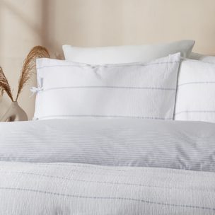 Guaze White Blue Stripe 1 Double Cameo 1