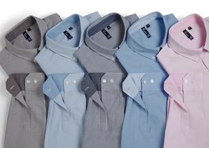 PR238 PR338 Stripe Oxford Shirts Stack 2