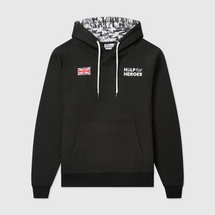 UNISEX CLASSIC KHAKI OH HOODY BLACK FRONT