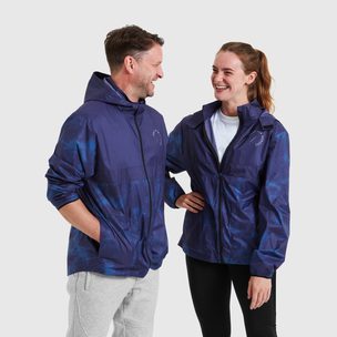 UNISEX SHOWERPROOF PRINT SPORT LEISURE JACKET SOLDILITE BLUE Model 01 5174