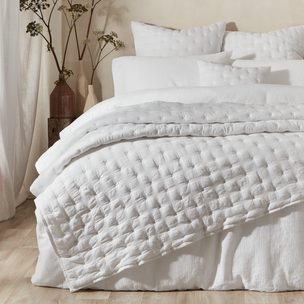 White Guaze Bedspread Bed