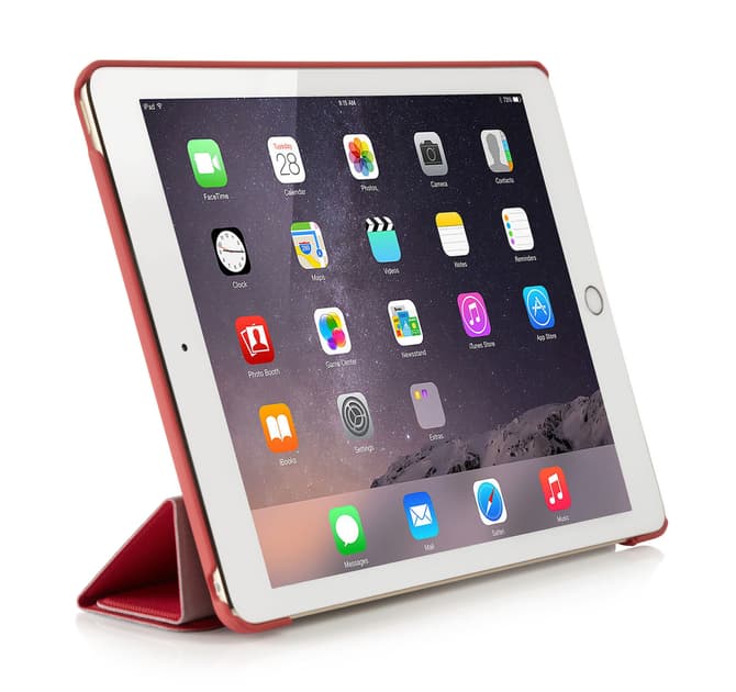 1406 ipad air case red front upright 1391 1406