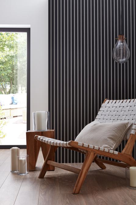 Charcoal black individual slats