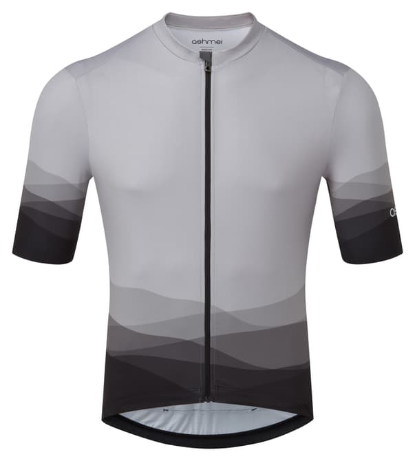 Mens Landmarks Cycle Jersey Silver Front