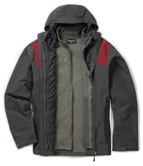 Parala3in1 Jacket Slate Azure Front Open