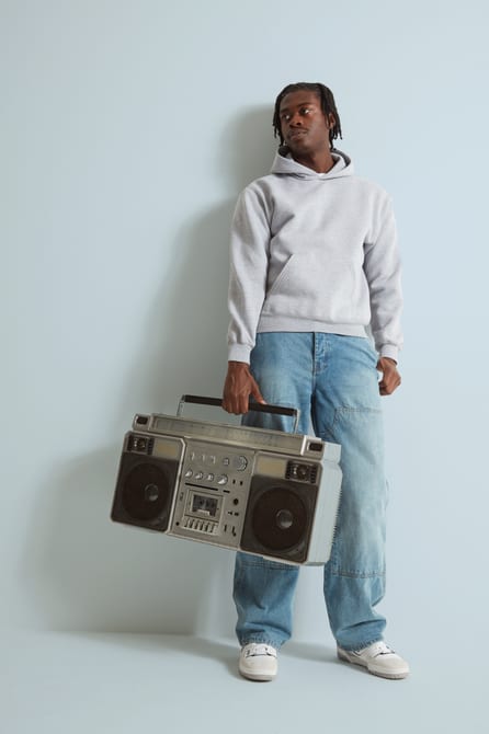 Supercotton Hooded Sweat Grey 5