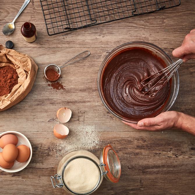 Making brownies 1 resized