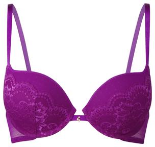 Purple Plunge Bra Front