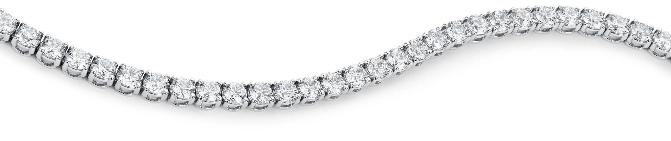 Brillinat cut diamond line bracelet back